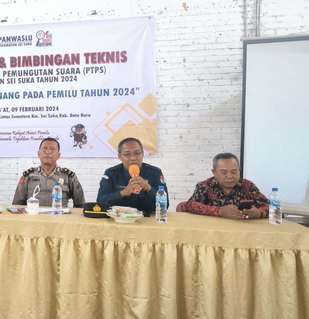 Antisipasi Kecurangan Pemilu, Panwascam Sei Suka Kembali Gelar Bimtek PTPS