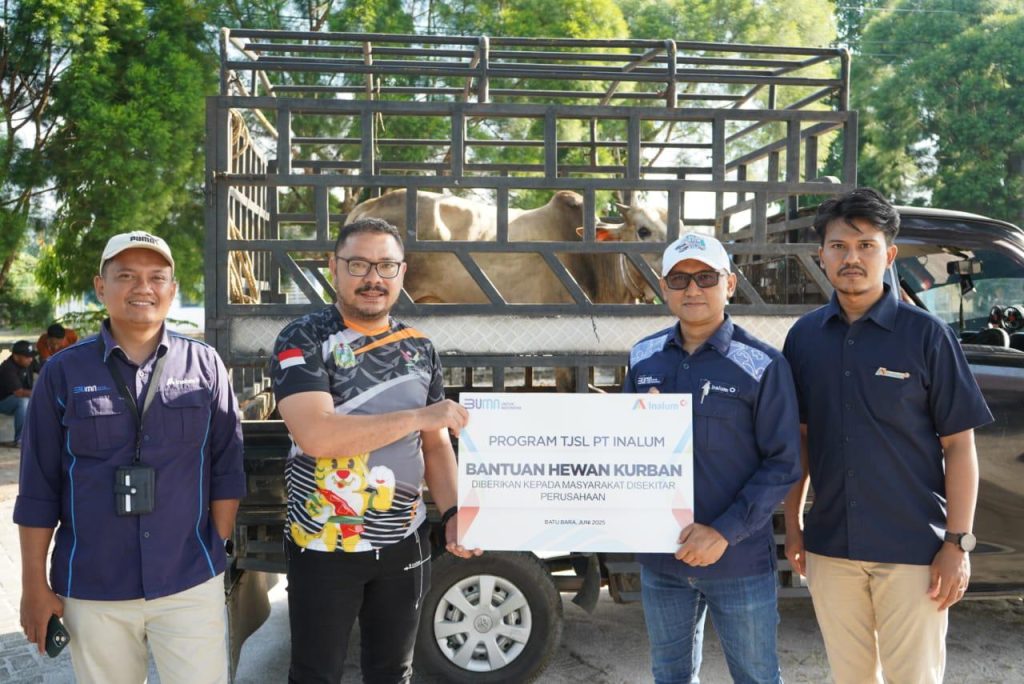 Komitmen Untuk Tebar Bahagia, Inalum Berbagi Qurban Di Idul Adha