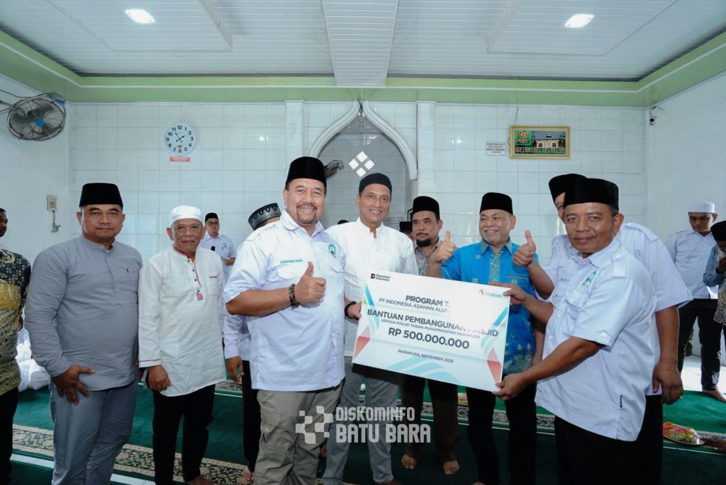Tebar Kepedulian, Bupati Batu Bara dan PT Inalum Bantu Pembangunan Masjid Taqwa Muhammadiyah